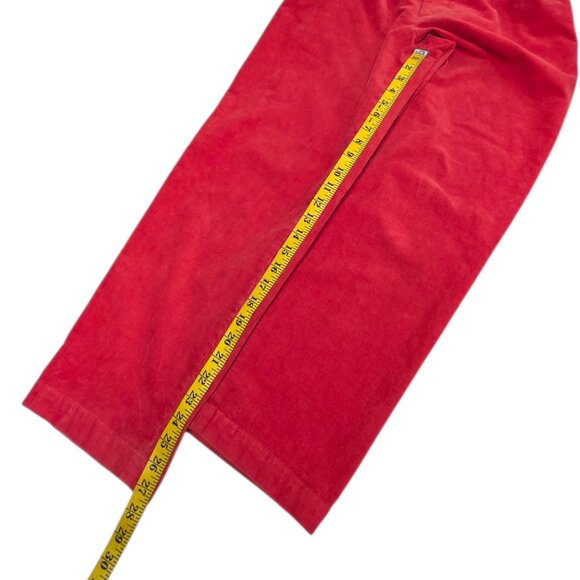 Marni x Uniqlo Pleated Front Corduroy Pants, High Rise, Orange, Size Small - Picture 5 of 12